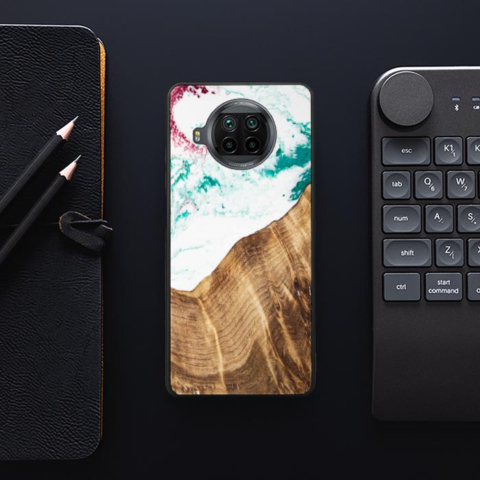 Xiaomi Mi 10T lite Handyhülle aus Harz und Holz - SYNERGY#C14