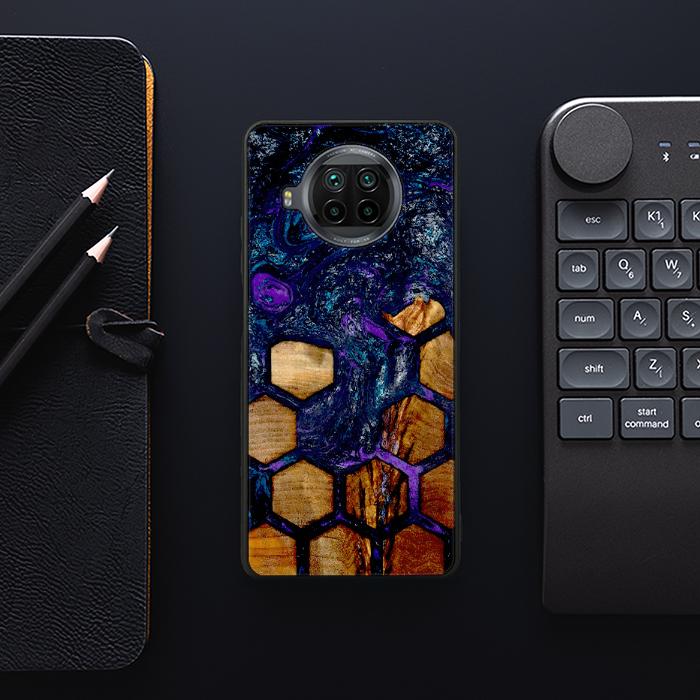 Xiaomi Mi 10T lite Handyhülle aus Harz und Holz - Synergy#D105