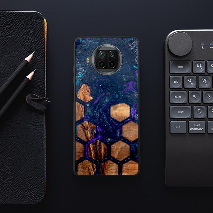 Xiaomi Mi 10T lite Handyhülle aus Harz und Holz - Synergy#D106