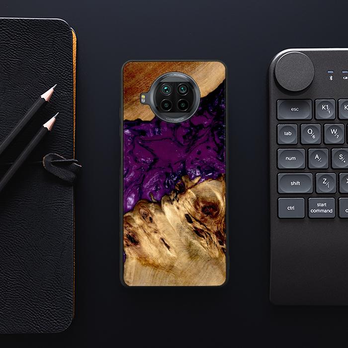 Xiaomi Mi 10T lite Handyhülle aus Harz und Holz - Synergy#D113
