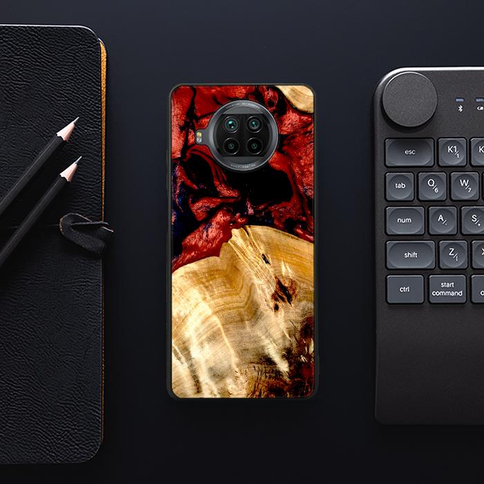 Xiaomi Mi 10T lite Handyhülle aus Harz und Holz - Synergy#D117