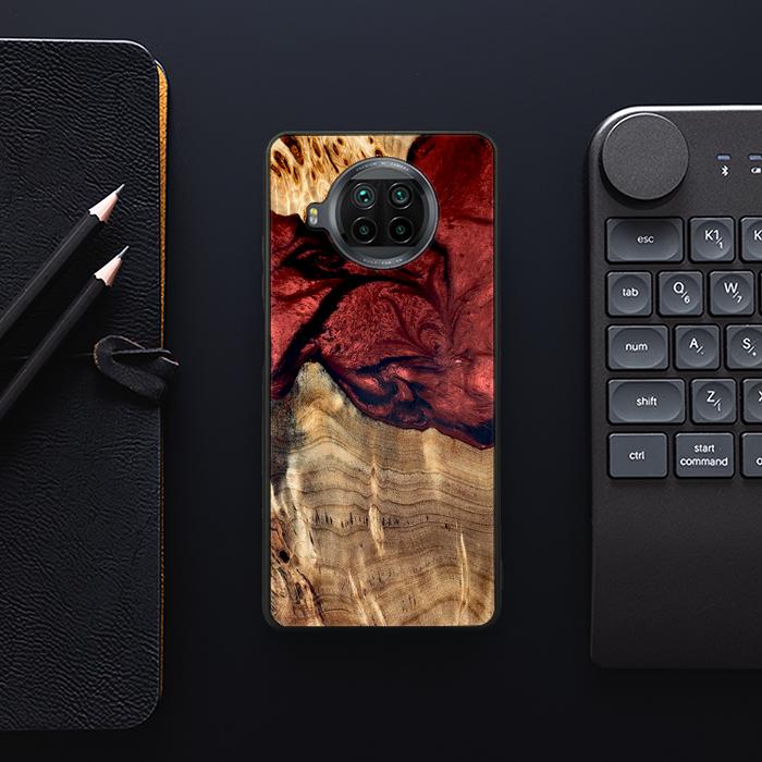 Xiaomi Mi 10T lite Handyhülle aus Harz und Holz - Synergy#D122