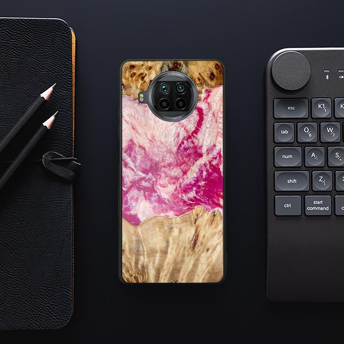 Xiaomi Mi 10T lite Handyhülle aus Harz und Holz - Synergy#D123