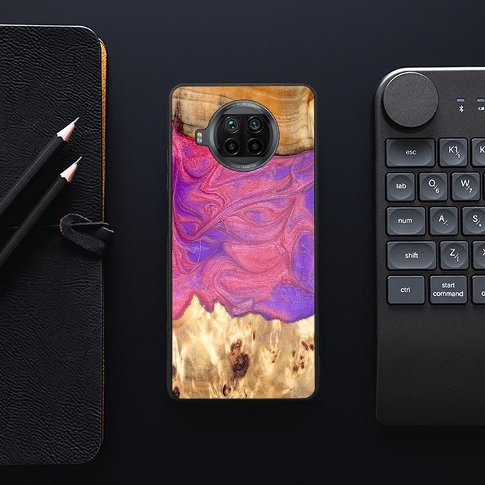 Xiaomi Mi 10T lite Handyhülle aus Harz und Holz - Synergy#D136