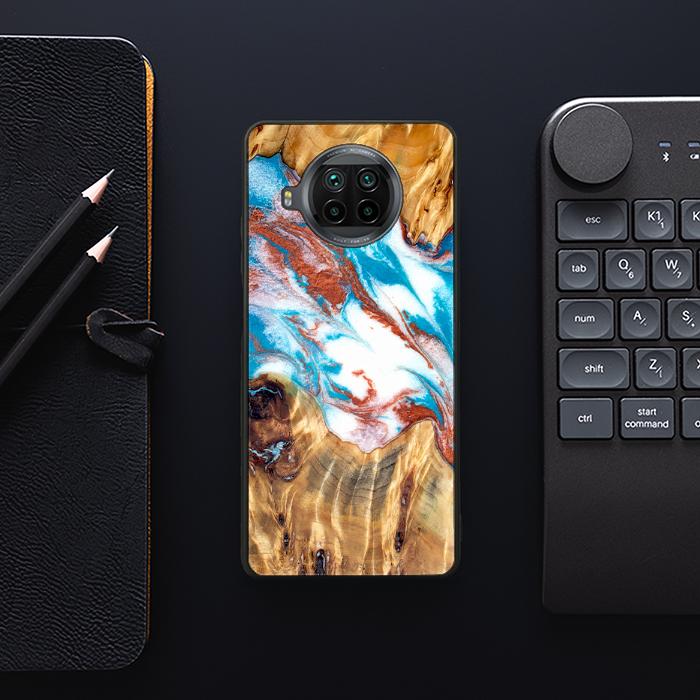 Xiaomi Mi 10T lite Handyhülle aus Harz und Holz - Synergy#D137