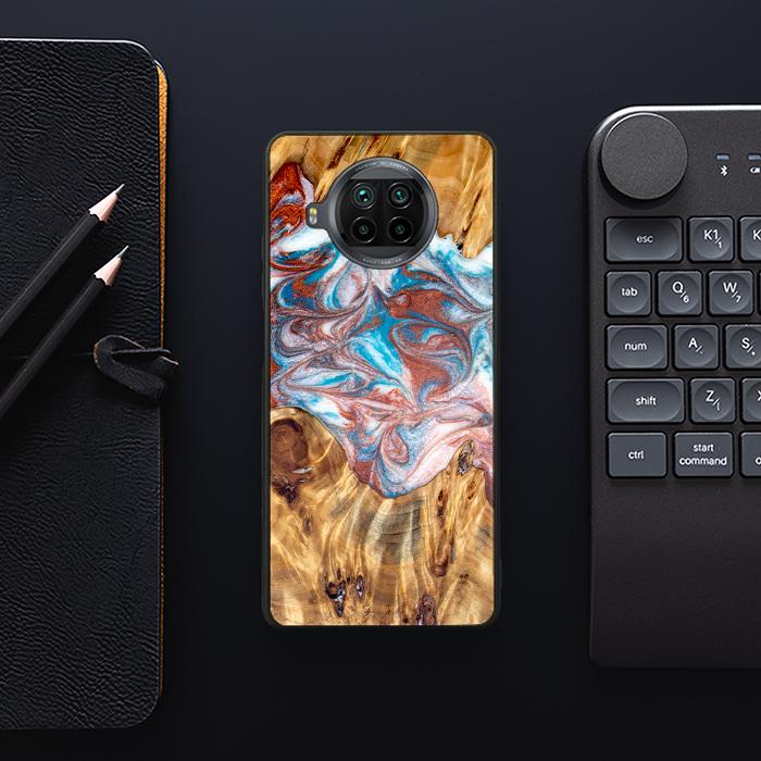 Xiaomi Mi 10T lite Handyhülle aus Harz und Holz - Synergy#D138