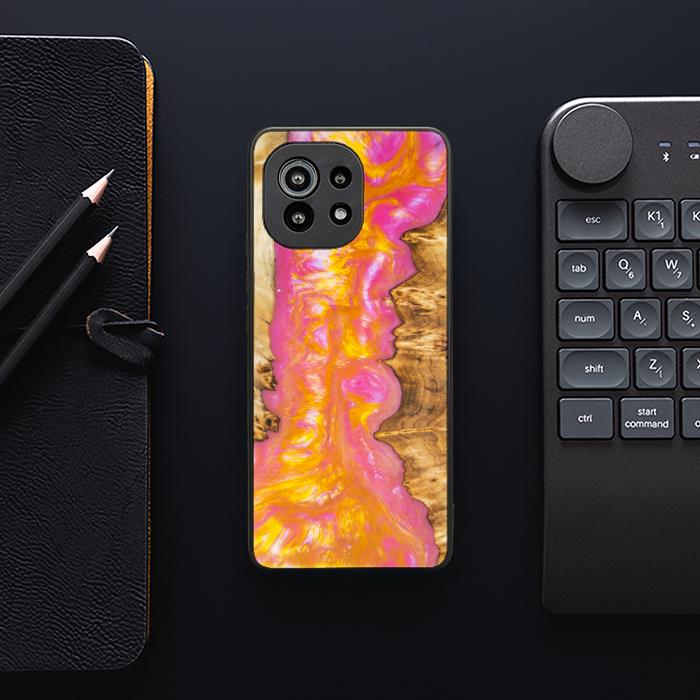 Xiaomi Mi 11 lite / 5G / 5G NE Handyhülle aus Harz und Holz - SYNERGY#A20