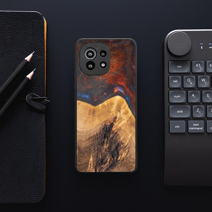Xiaomi Mi 11 lite / 5G / 5G NE Handyhülle aus Harz und Holz - SYNERGY#A21