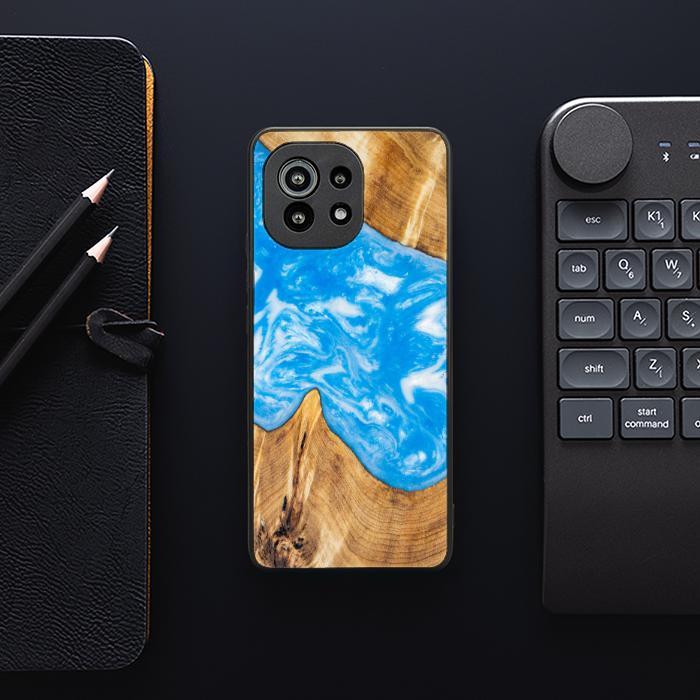 Xiaomi Mi 11 lite / 5G / 5G NE Handyhülle aus Harz und Holz - SYNERGY#A26