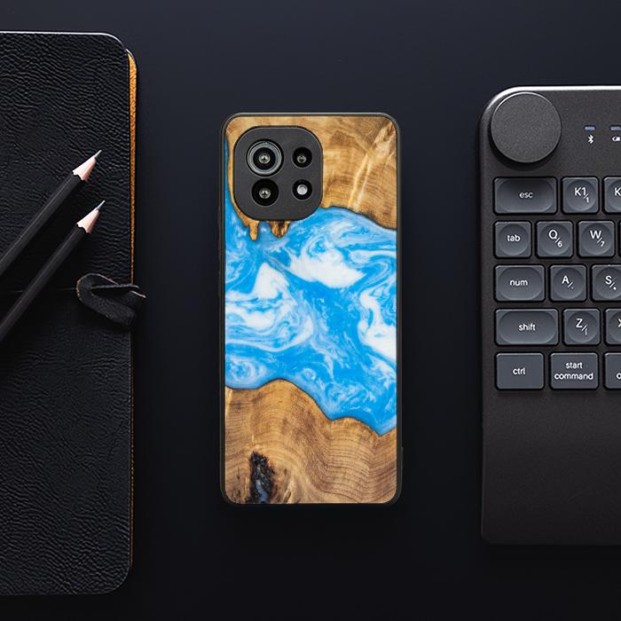 Xiaomi Mi 11 lite / 5G / 5G NE Handyhülle aus Harz und Holz - SYNERGY#A31