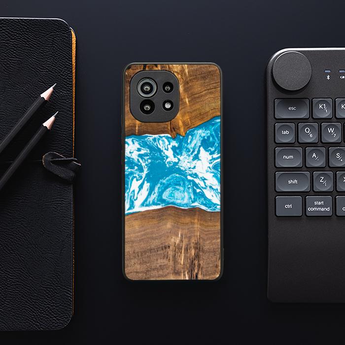 Xiaomi Mi 11 lite / 5G / 5G NE Handyhülle aus Harz und Holz - SYNERGY#A7