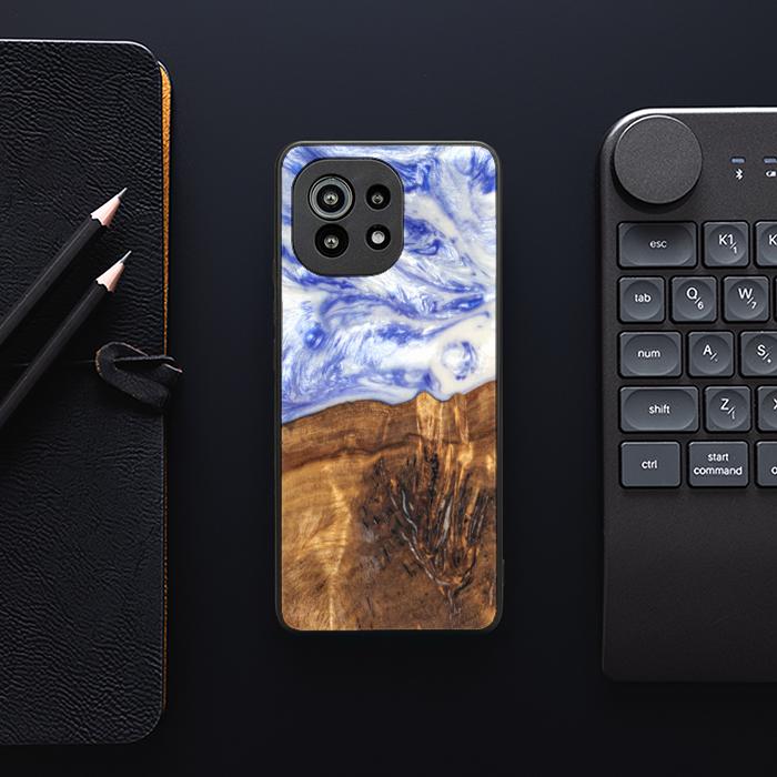 Xiaomi Mi 11 lite / 5G / 5G NE Handyhülle aus Harz und Holz - SYNERGY#B04