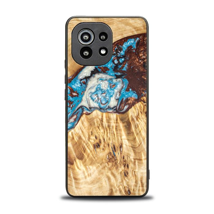 Xiaomi Mi 11 lite / 5G / 5G NE Handyhülle aus Harz und Holz - SYNERGY#B12