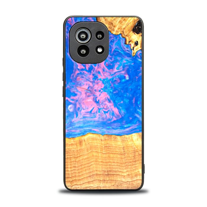 Xiaomi Mi 11 lite / 5G / 5G NE Handyhülle aus Harz und Holz - SYNERGY#B23