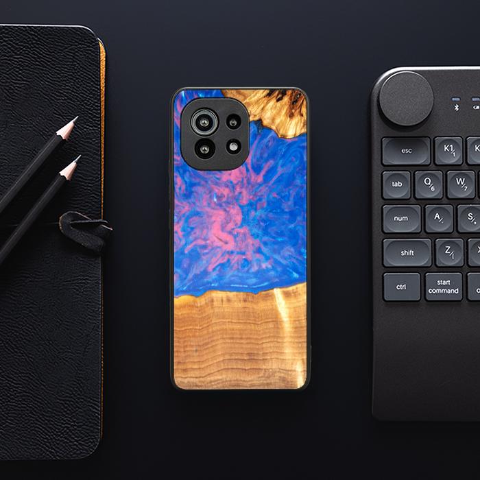 Xiaomi Mi 11 lite / 5G / 5G NE Handyhülle aus Harz und Holz - SYNERGY#B29
