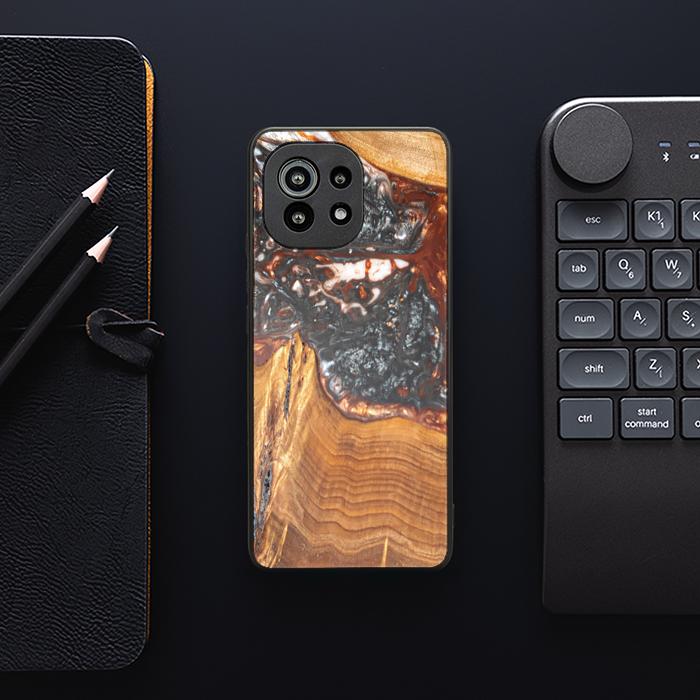 Xiaomi Mi 11 lite / 5G / 5G NE Handyhülle aus Harz und Holz - SYNERGY#B37