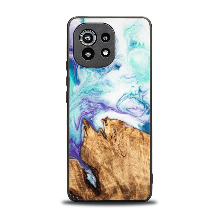 Xiaomi Mi 11 lite / 5G / 5G NE Handyhülle aus Harz und Holz - SYNERGY#C17