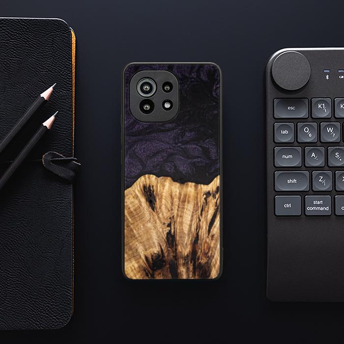 Xiaomi Mi 11 lite / 5G / 5G NE Handyhülle aus Harz und Holz - SYNERGY#C31