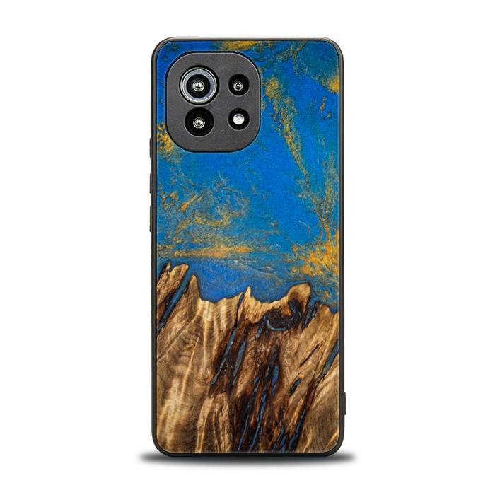 Xiaomi Mi 11 lite / 5G / 5G NE Handyhülle aus Harz und Holz - SYNERGY#C43
