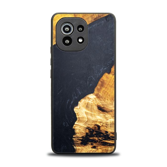 Xiaomi Mi 11 lite / 5G / 5G NE Handyhülle aus Harz und Holz - Synergy#B18