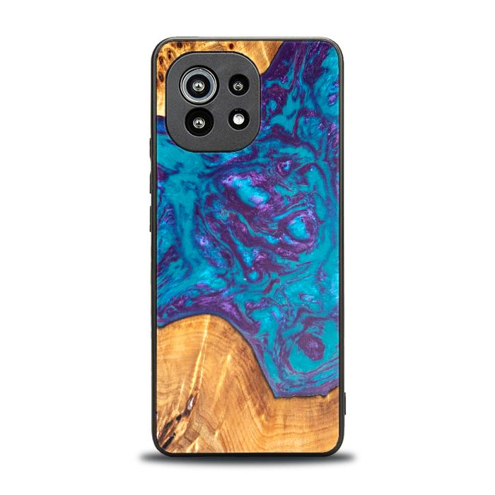 Xiaomi Mi 11 lite / 5G / 5G NE Handyhülle aus Harz und Holz - Synergy#B28