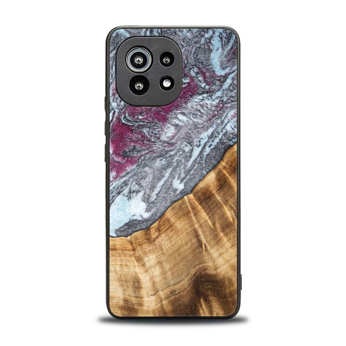Xiaomi Mi 11 lite / 5G / 5G NE Handyhülle aus Harz und Holz - Synergy#C12