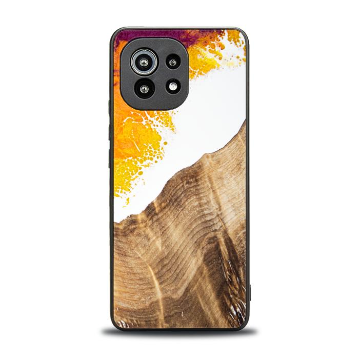 Xiaomi Mi 11 lite / 5G / 5G NE Handyhülle aus Harz und Holz - Synergy#C28