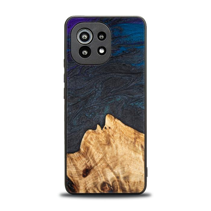 Xiaomi Mi 11 lite / 5G / 5G NE Handyhülle aus Harz und Holz - Synergy#C5