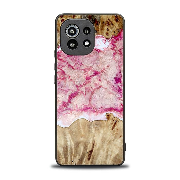 Xiaomi Mi 11 lite / 5G / 5G NE Handyhülle aus Harz und Holz - Synergy#D101