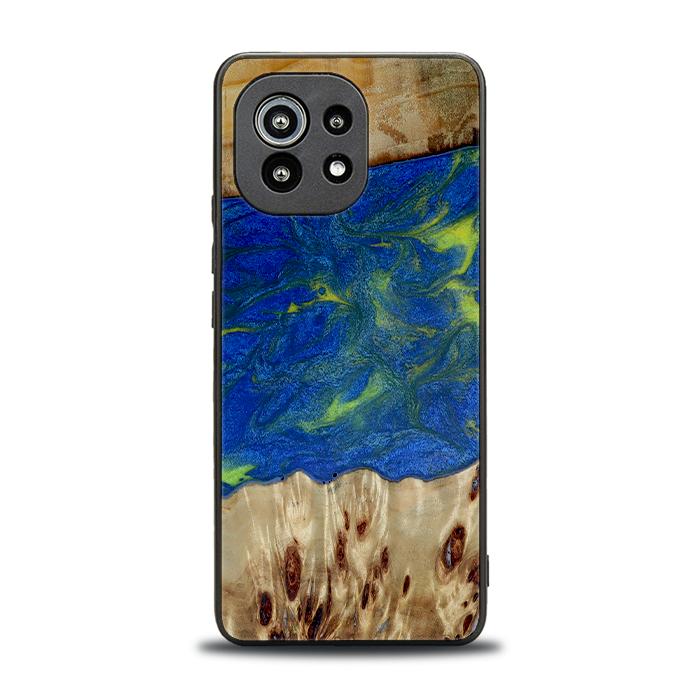 Xiaomi Mi 11 lite / 5G / 5G NE Handyhülle aus Harz und Holz - Synergy#D102
