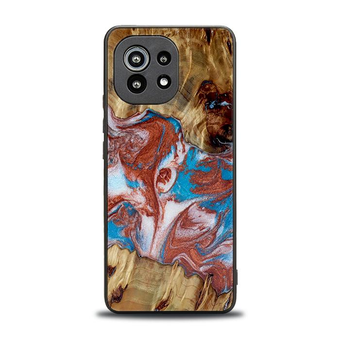 Xiaomi Mi 11 lite / 5G / 5G NE Handyhülle aus Harz und Holz - Synergy#D103
