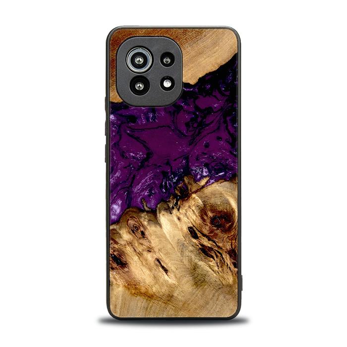Xiaomi Mi 11 lite / 5G / 5G NE Handyhülle aus Harz und Holz - Synergy#D113