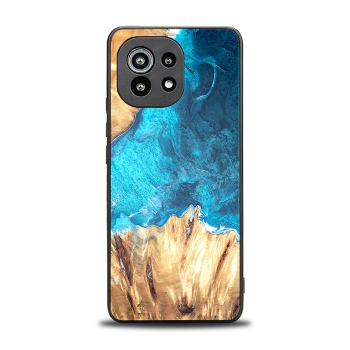 Xiaomi Mi 11 lite / 5G / 5G NE Handyhülle aus Harz und Holz - Synergy#D115
