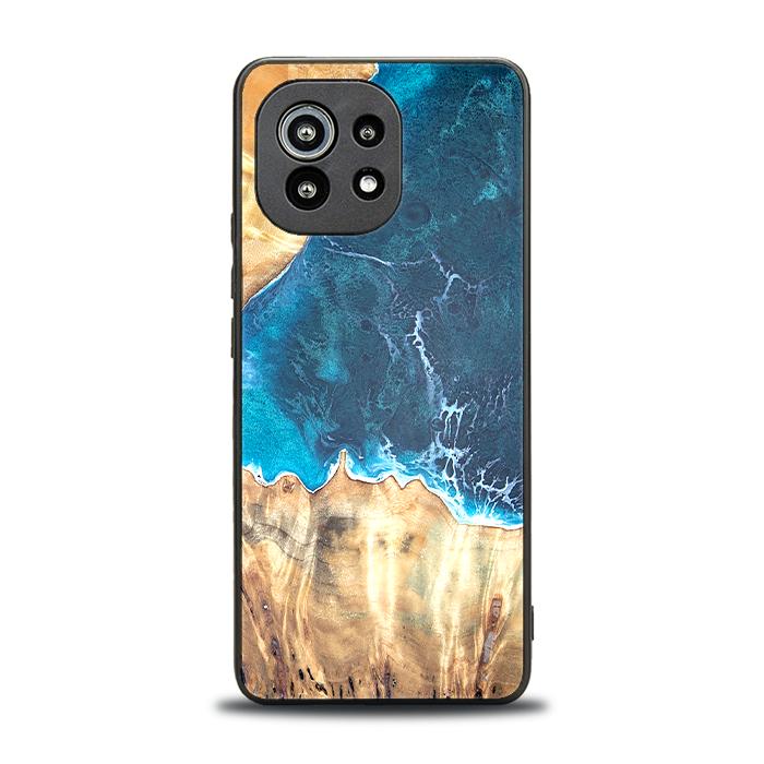 Xiaomi Mi 11 lite / 5G / 5G NE Handyhülle aus Harz und Holz - Synergy#D116