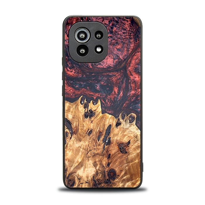Xiaomi Mi 11 lite / 5G / 5G NE Handyhülle aus Harz und Holz - Synergy#D118
