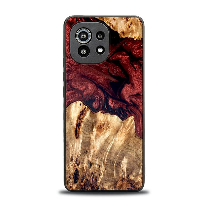 Xiaomi Mi 11 lite / 5G / 5G NE Handyhülle aus Harz und Holz - Synergy#D121