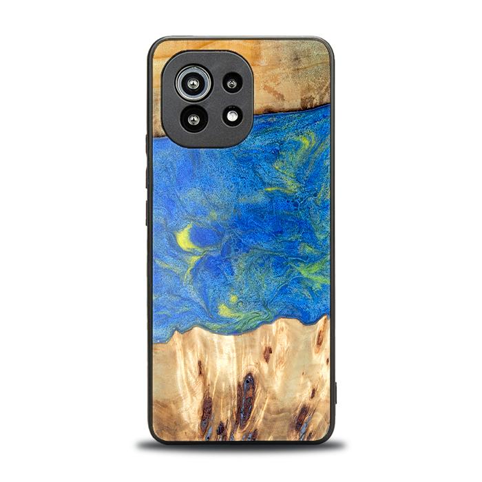 Xiaomi Mi 11 lite / 5G / 5G NE Handyhülle aus Harz und Holz - Synergy#D131