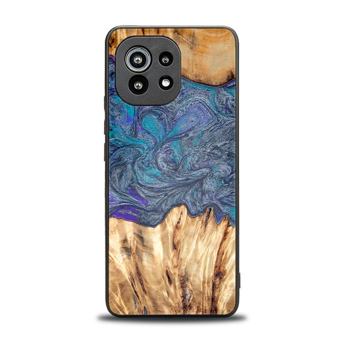 Xiaomi Mi 11 lite / 5G / 5G NE Handyhülle aus Harz und Holz - Synergy#D132