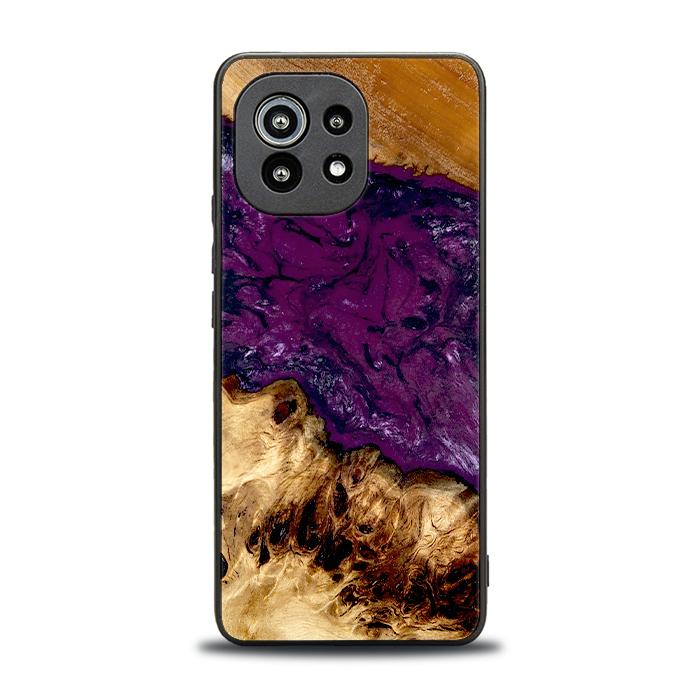 Xiaomi Mi 11 lite / 5G / 5G NE Handyhülle aus Harz und Holz - Synergy#D134