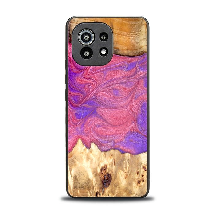 Xiaomi Mi 11 lite / 5G / 5G NE Handyhülle aus Harz und Holz - Synergy#D136