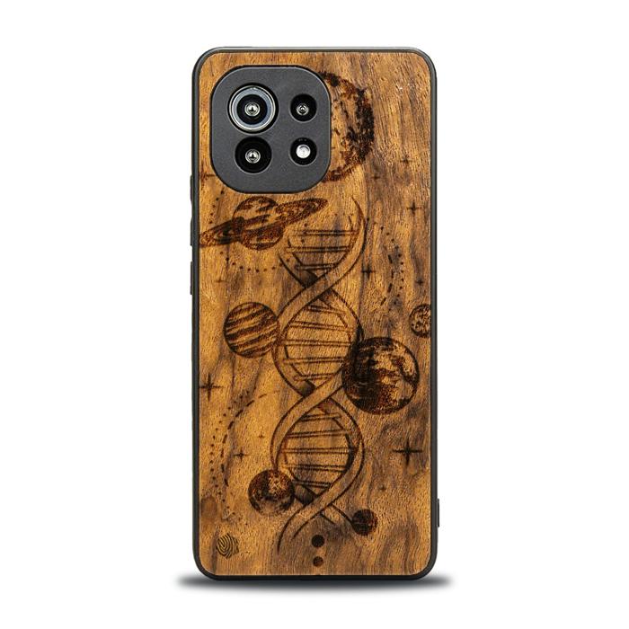 Xiaomi Mi 11 lite / 5G / 5G NE Handyhülle aus Holz - Space DNA (Imbuia)