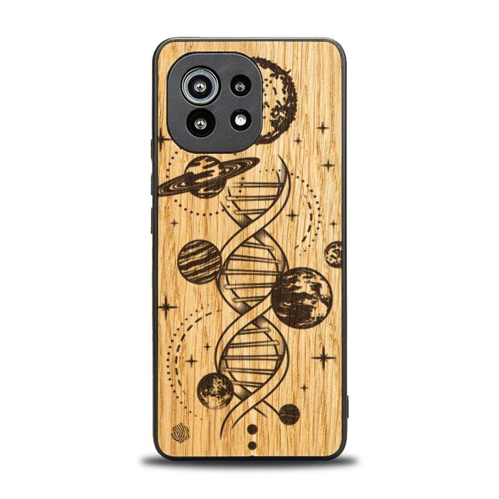 Xiaomi Mi 11 lite / 5G / 5G NE Handyhülle aus Holz - Space DNA (Eiche)