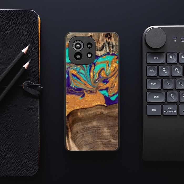 Xiaomi Mi 11 Handyhülle aus Harz und Holz - SYNERGY#A122