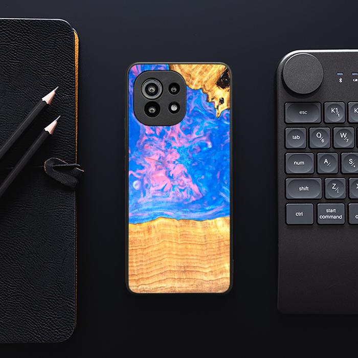 Xiaomi Mi 11 Handyhülle aus Harz und Holz - SYNERGY#B23