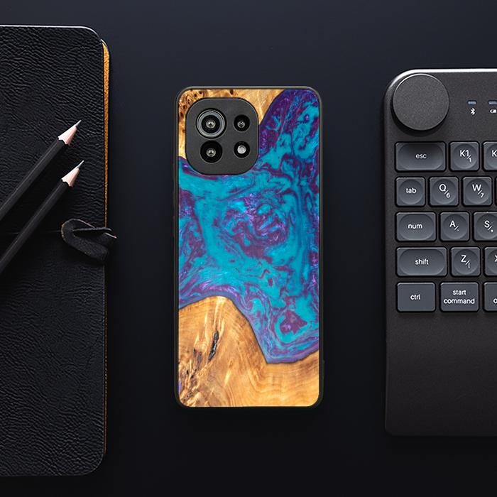 Xiaomi Mi 11 Handyhülle aus Harz und Holz - SYNERGY#B25