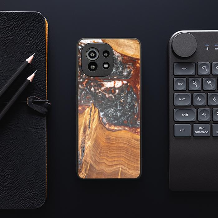 Xiaomi Mi 11 Handyhülle aus Harz und Holz - SYNERGY#B37