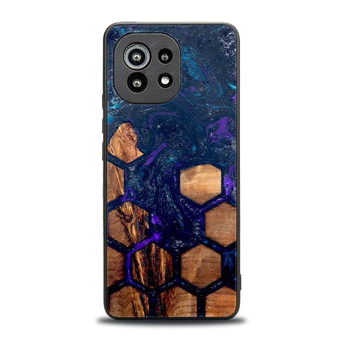 Xiaomi Mi 11 Handyhülle aus Harz und Holz - Synergy#D106