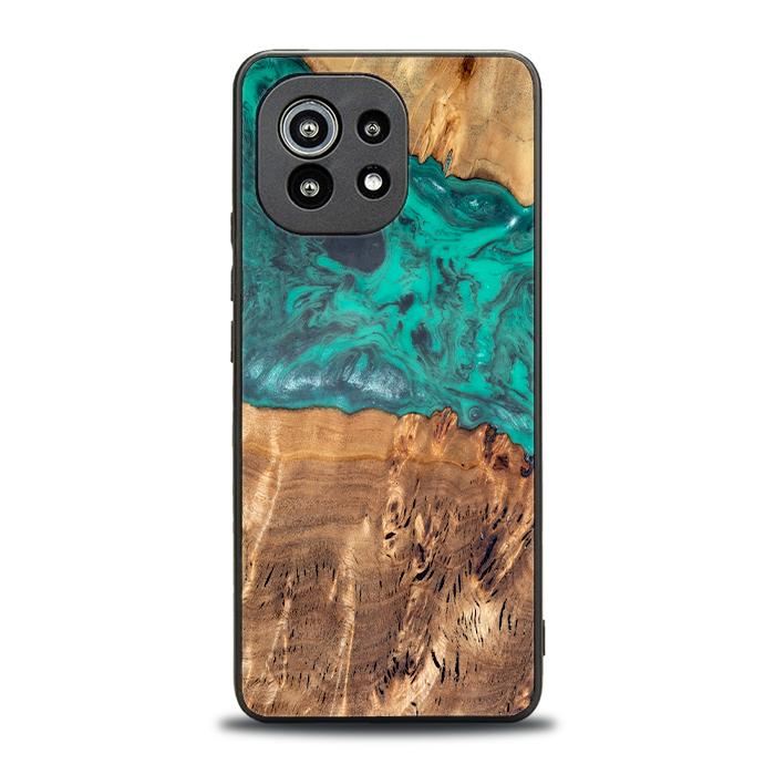 Xiaomi Mi 11 Handyhülle aus Harz und Holz - Synergy#D111
