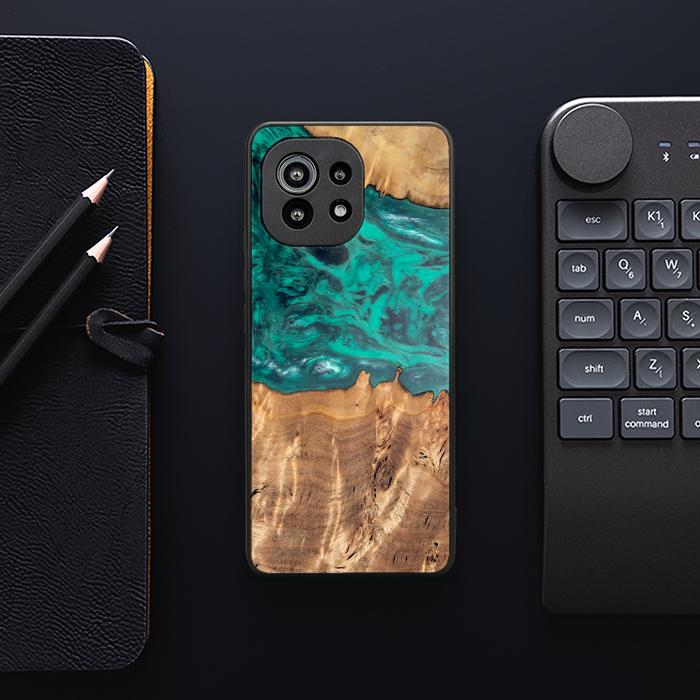 Xiaomi Mi 11 Handyhülle aus Harz und Holz - Synergy#D112