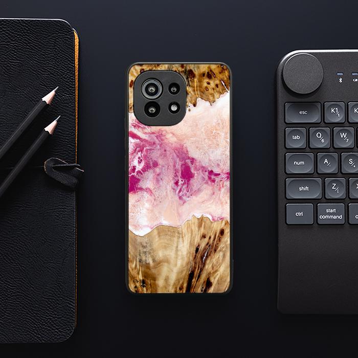 Xiaomi Mi 11 Handyhülle aus Harz und Holz - Synergy#D119